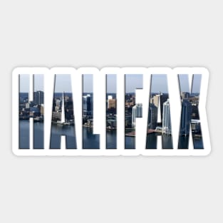 Halifax City Skyline Sticker